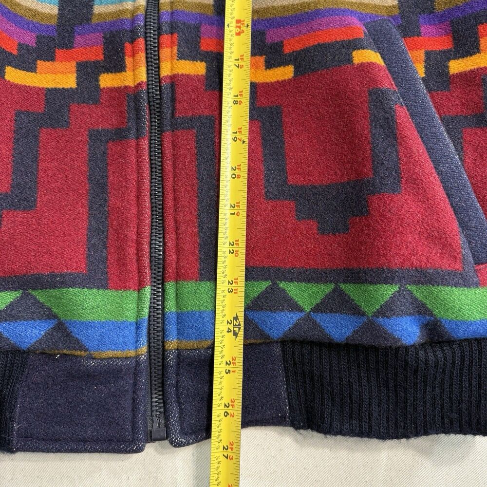 Vtg PENDLETON High Grade Western Southwestern Indian Blanket Coat Aztec Jacket M - Picture 7 of 13